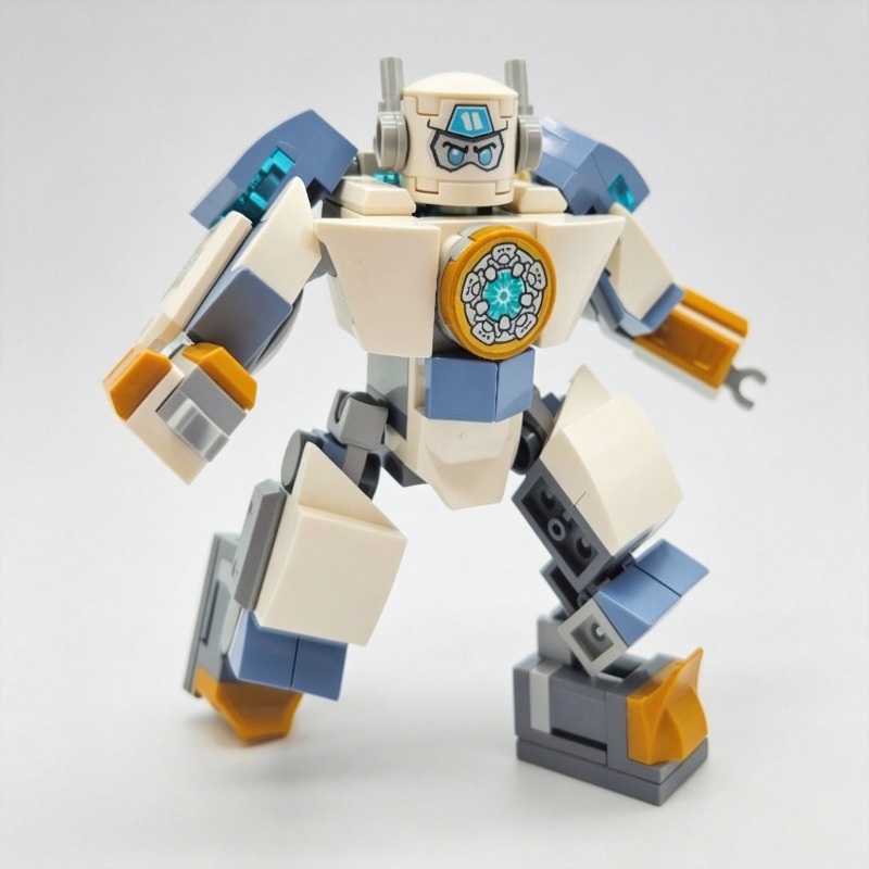Science Robot - NEU 132-TEILIGES Verbessertes Eis-Ninja-Krieger-Mecha-Modell Bausteine MOC