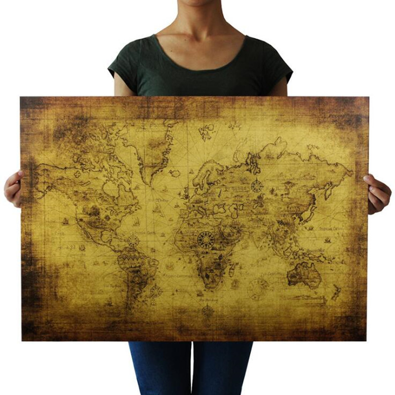 Star Map Poster - Große 72,5 x 51,5 cm Vintage