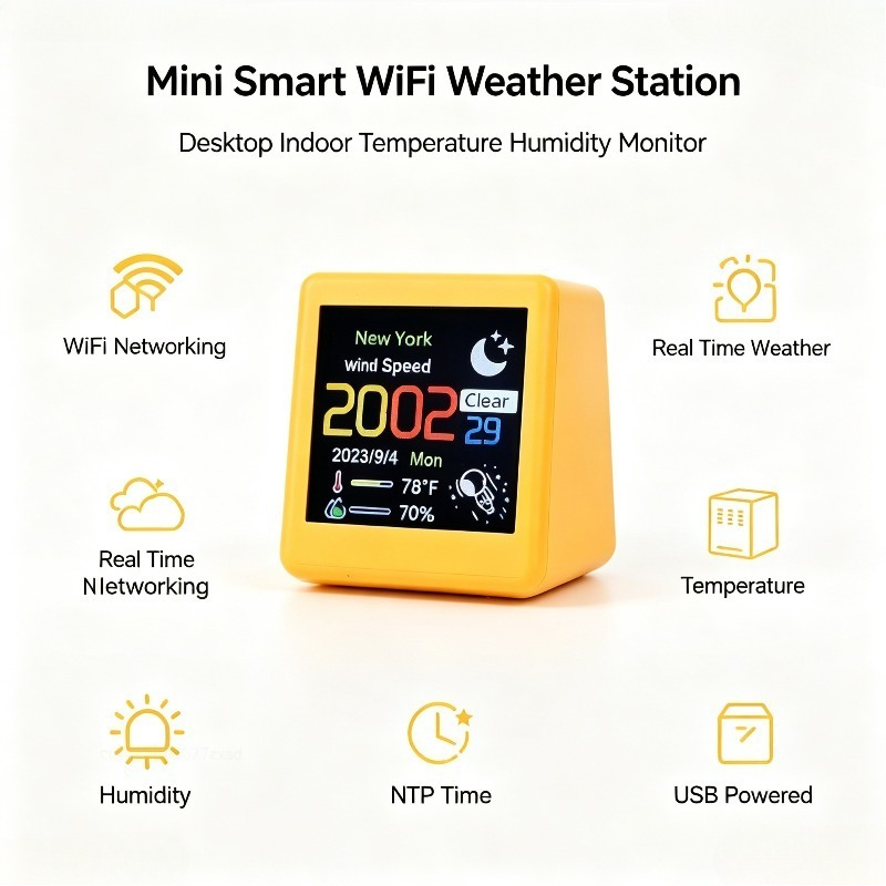 Mini Tragbare Intelligente WLA – Weather Station Indoor Bewertung und Preis