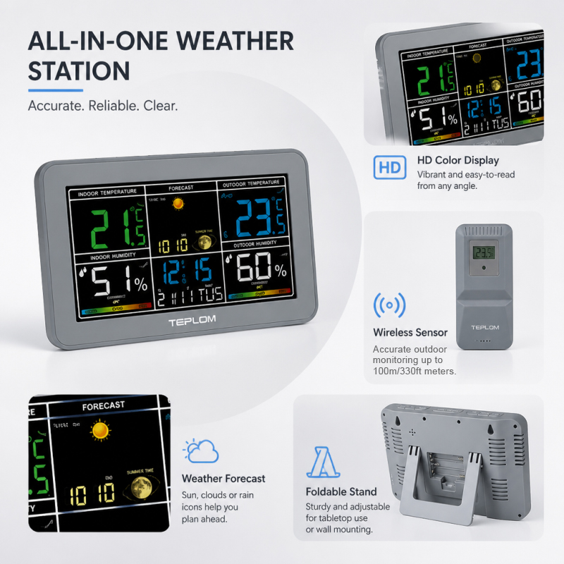TEPLOM Multifunktionale Digita – Weather Station Indoor Bewertung und Preis