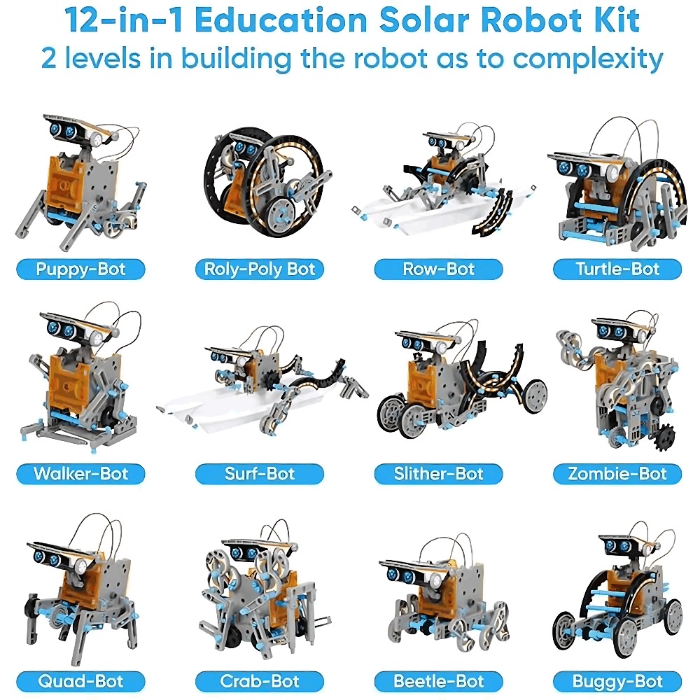 Solar-Roboter-Bausteine, 12-in – Science Project Robot Bewertung und Preis