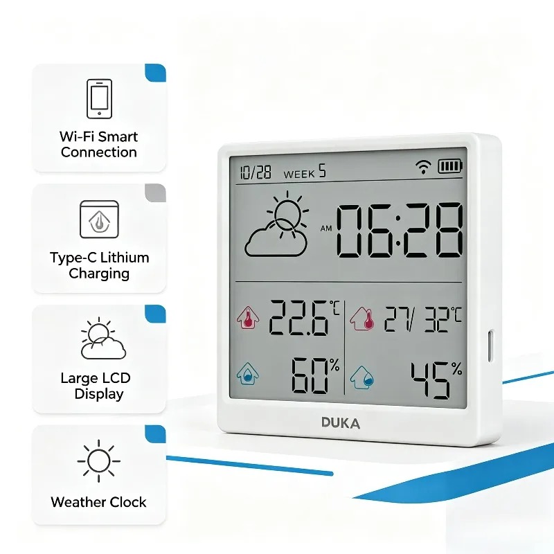 DUKA ATuMan WLAN-Smart-Tempera – Weather Station Indoor Bewertung und Preis