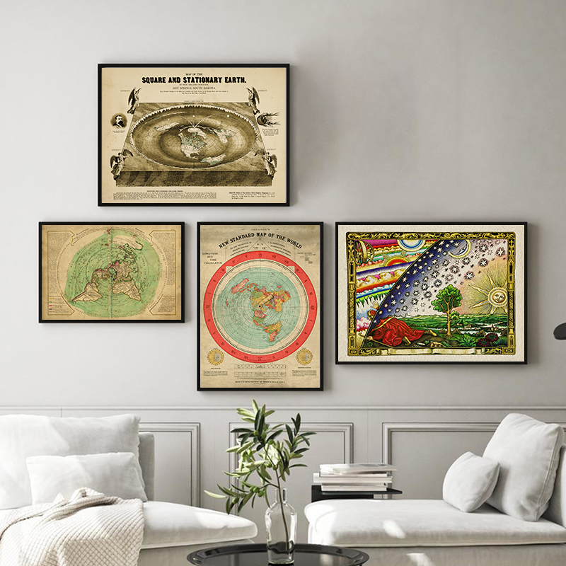 Neue Standard-Weltkarte-Druck  – Star Map Poster Bewertung und Preis