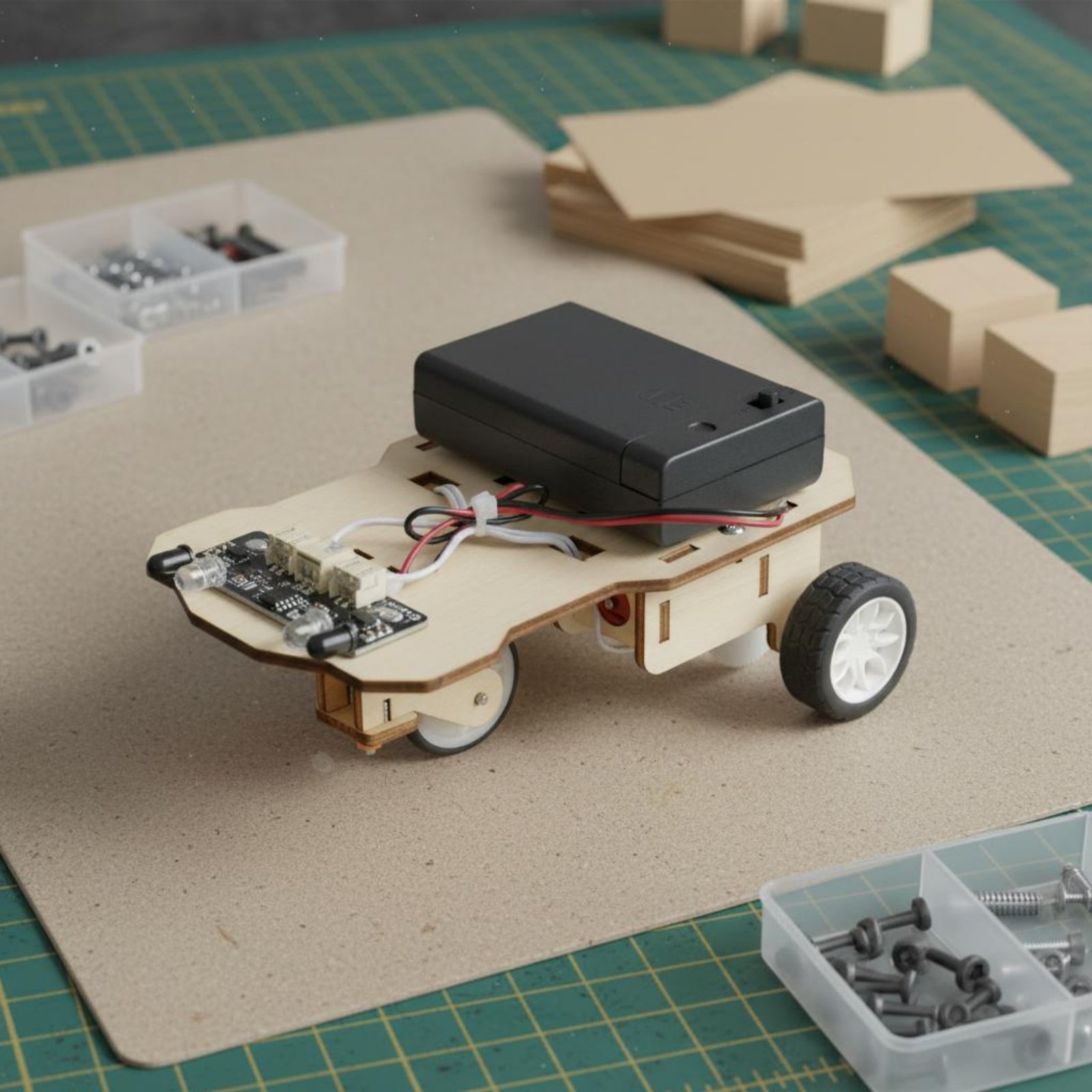 Holz-Bausatz für Intelligentes – Science Robot Bewertung und Preis